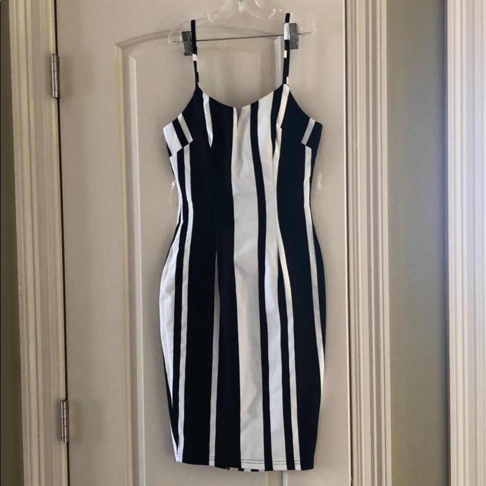 Striped dress.